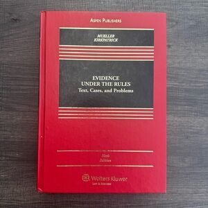 Evidence Under the Rules by Christopher B. Mueller Hardcover Sixth Edition